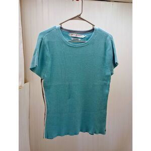 Vintage '90s Tommy Hilfiger blue short sleeve sweater size XL
